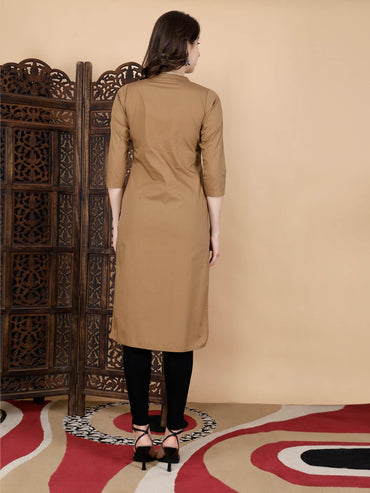 Back view of premium cotton kurta from Rabric Stores