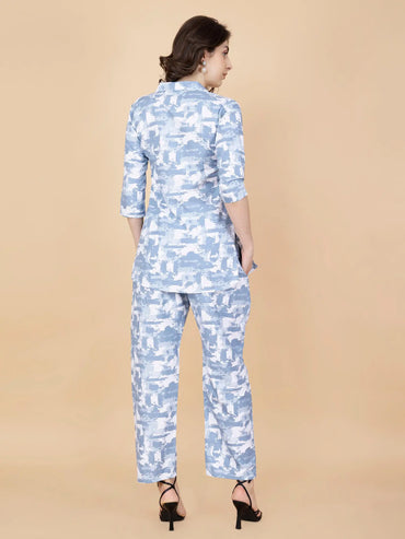 Women’s Premium Glace Cotton Nightwear Co-ord Set by Rabric