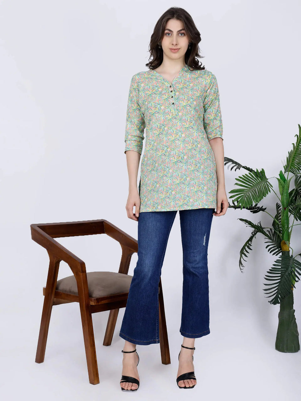 Trendy cotton short kurti for women by Rabric