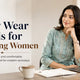 Working woman wearing breathable cotton office wear kurti for daily office use