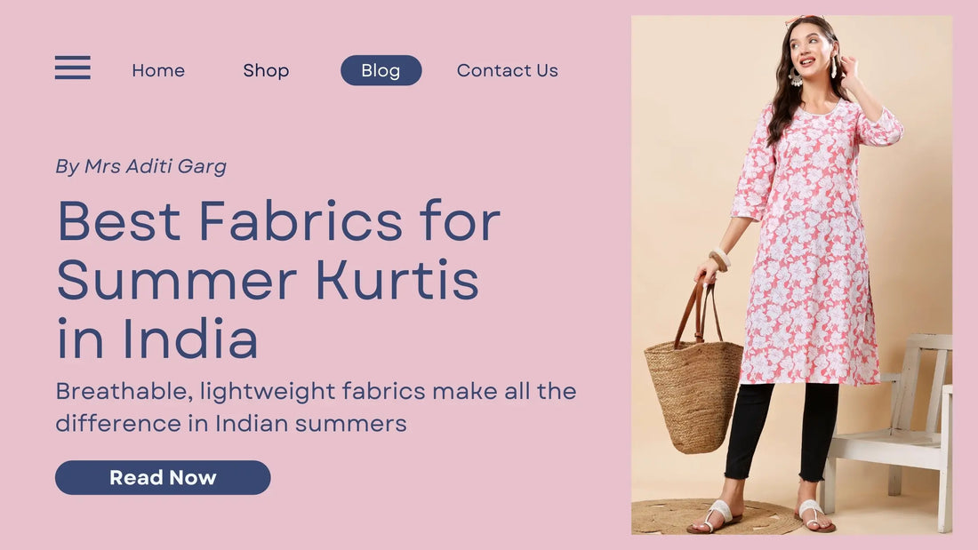 Best fabric for summer kurti in India with breathable cotton wear