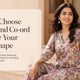 Woman wearing a kurti and co-ord set style guide for different body shapes by RABRIC