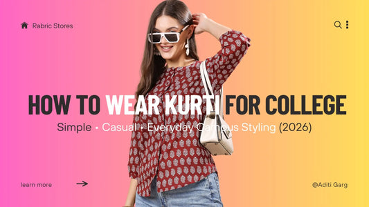 Example of how to wear kurtis for college casually with jeans and sneakers