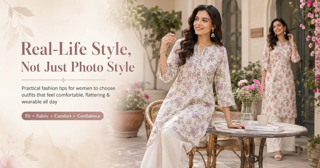 Woman choosing comfortable daily wear clothes using practical fashion tips for women