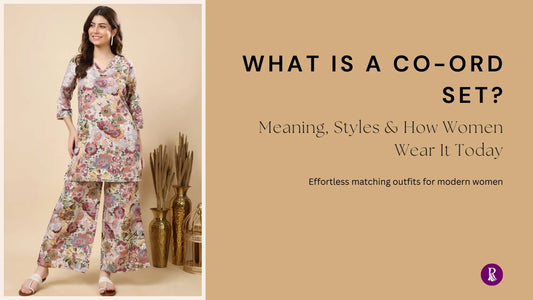 What is a co-ord set for women showing a modern matching two-piece outfit