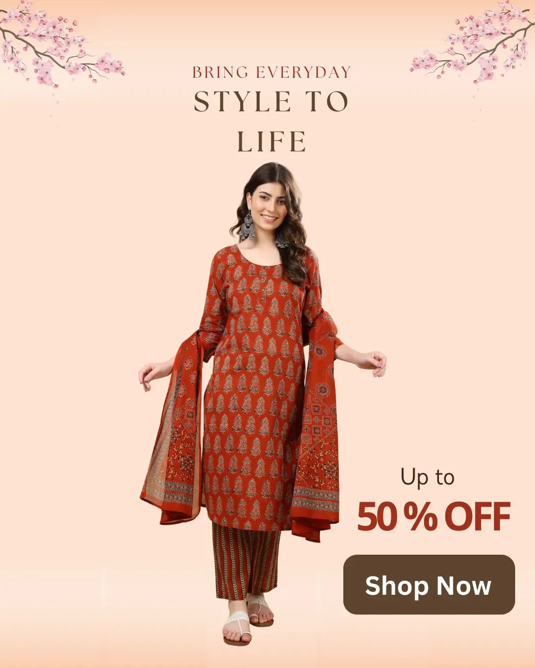Stylish cotton suit for women daily wear ethnic by Rabric