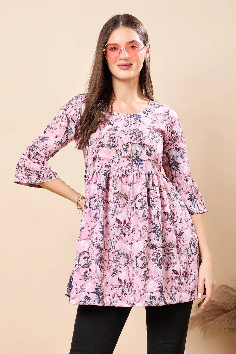 Casual Everyday Short Kurti for Women by Rabric