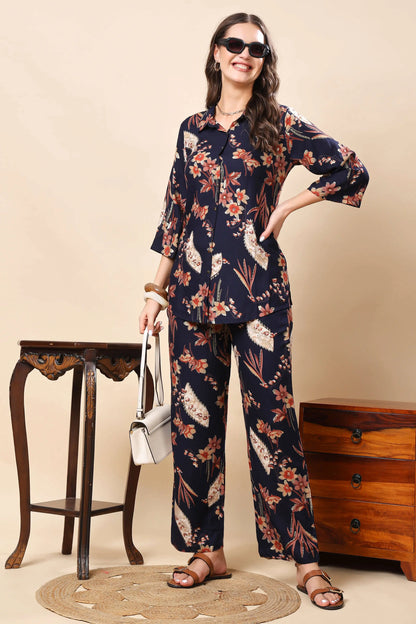 Rabric stylish premium rayon fabric detail for co-ord set