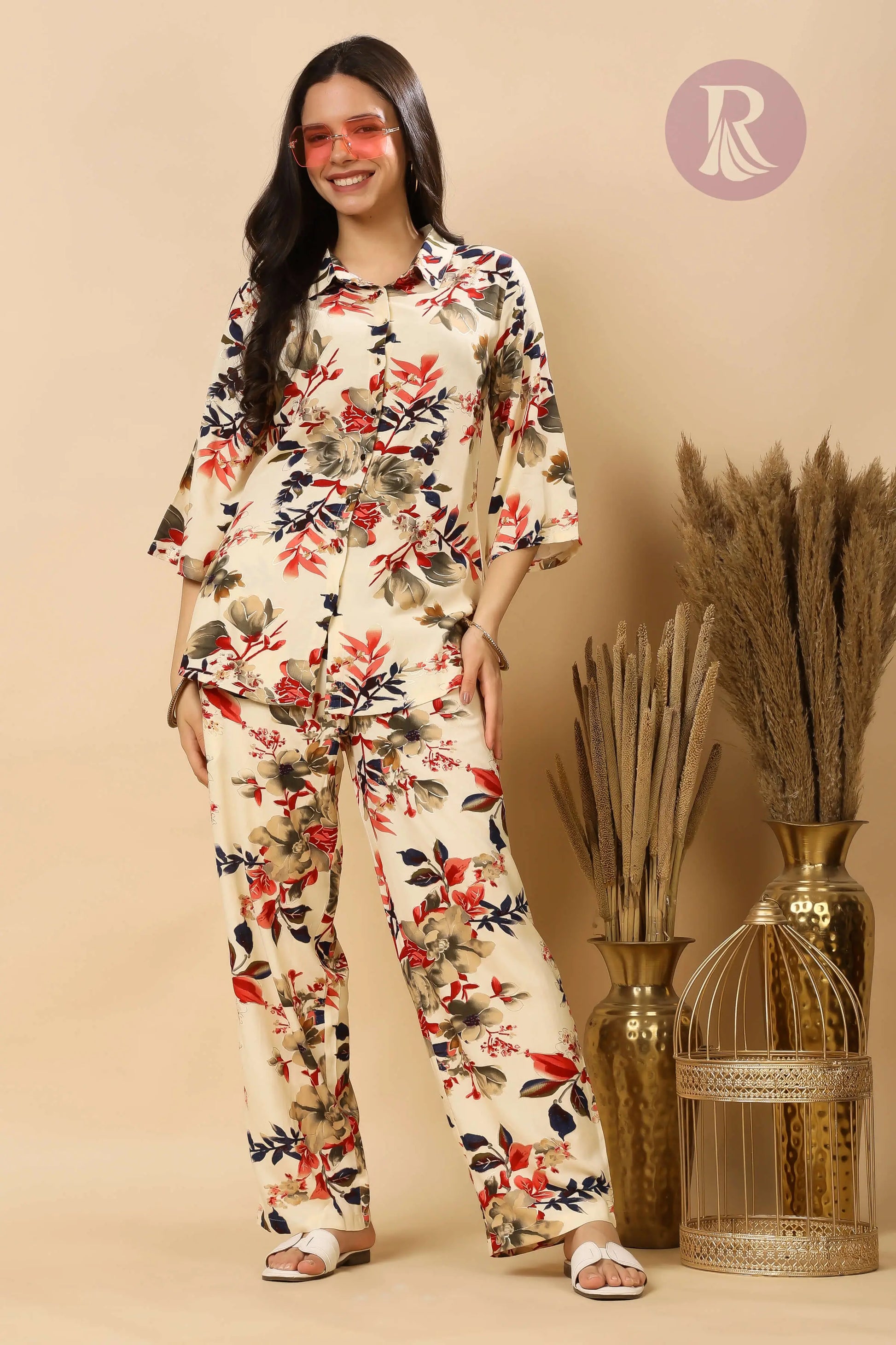 Pants with right-side pocket from Rabric rayon co-ord set