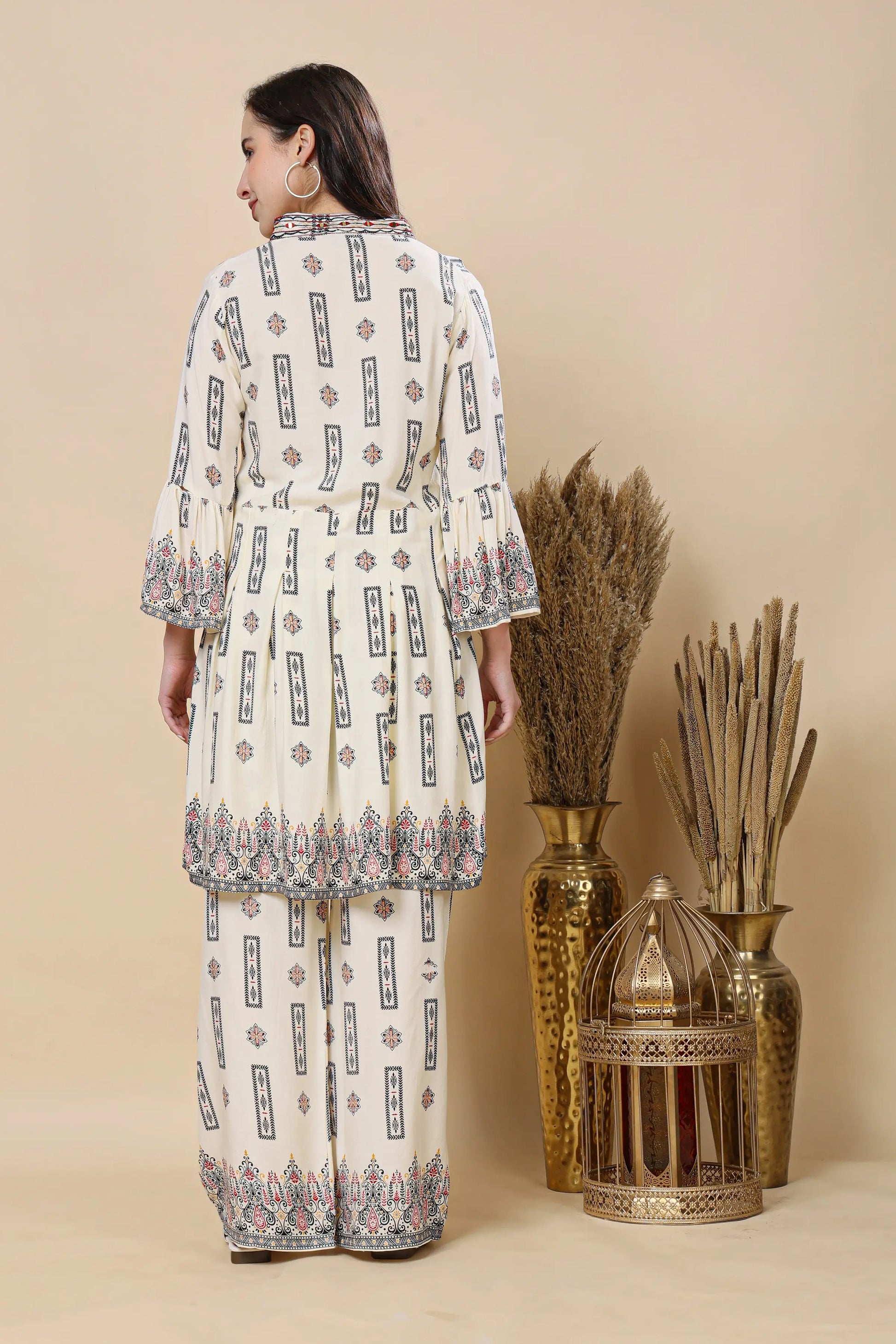 Printed cotton co-ord set for women by RABRIC