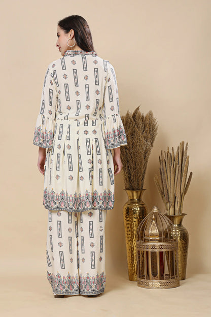 Printed cotton co-ord set for women by RABRIC