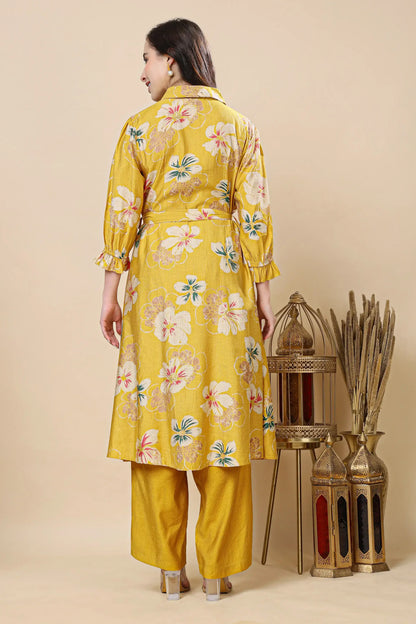 Designer floral co-ord set back view