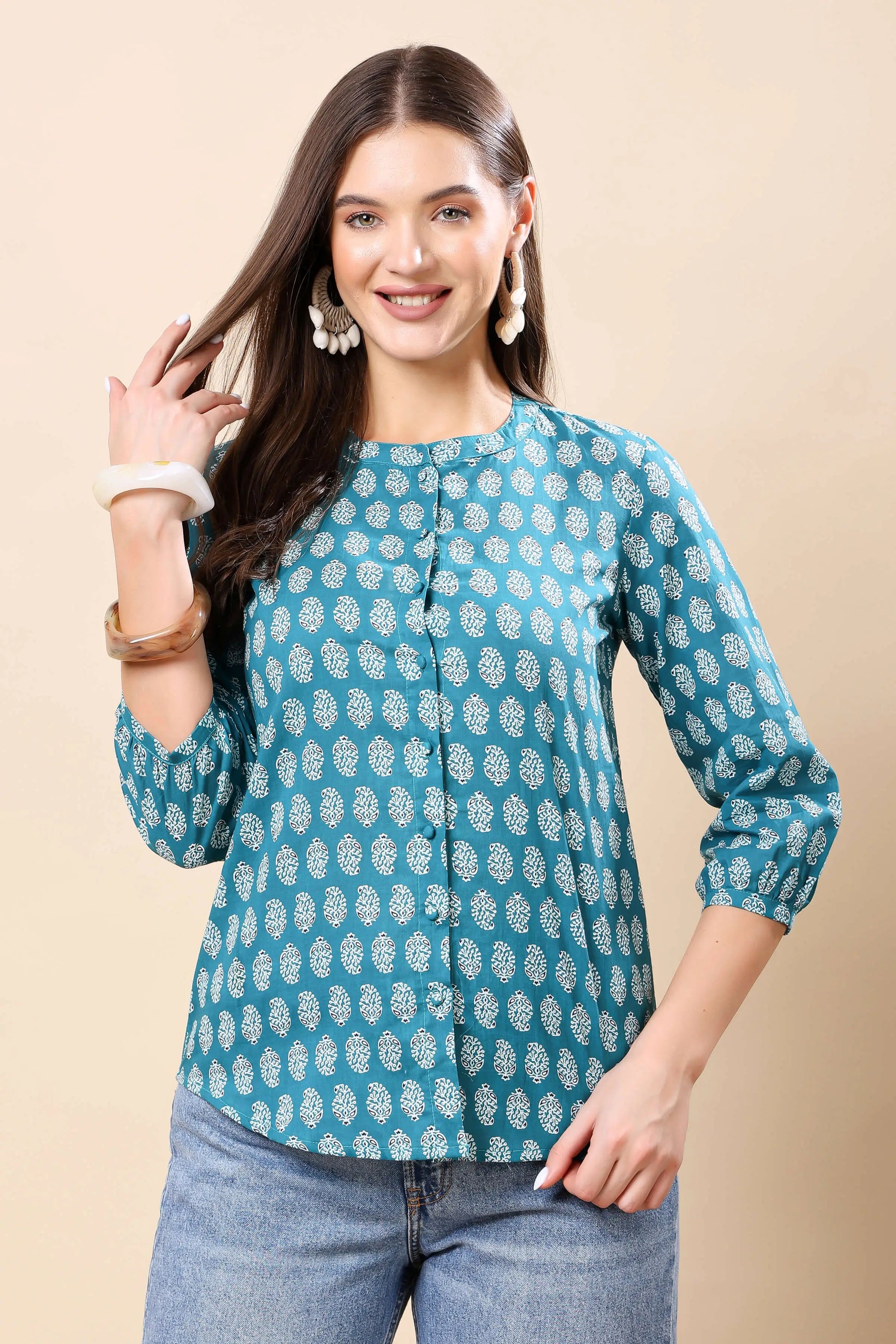 Comfortable Office Wear Cotton Top for Women