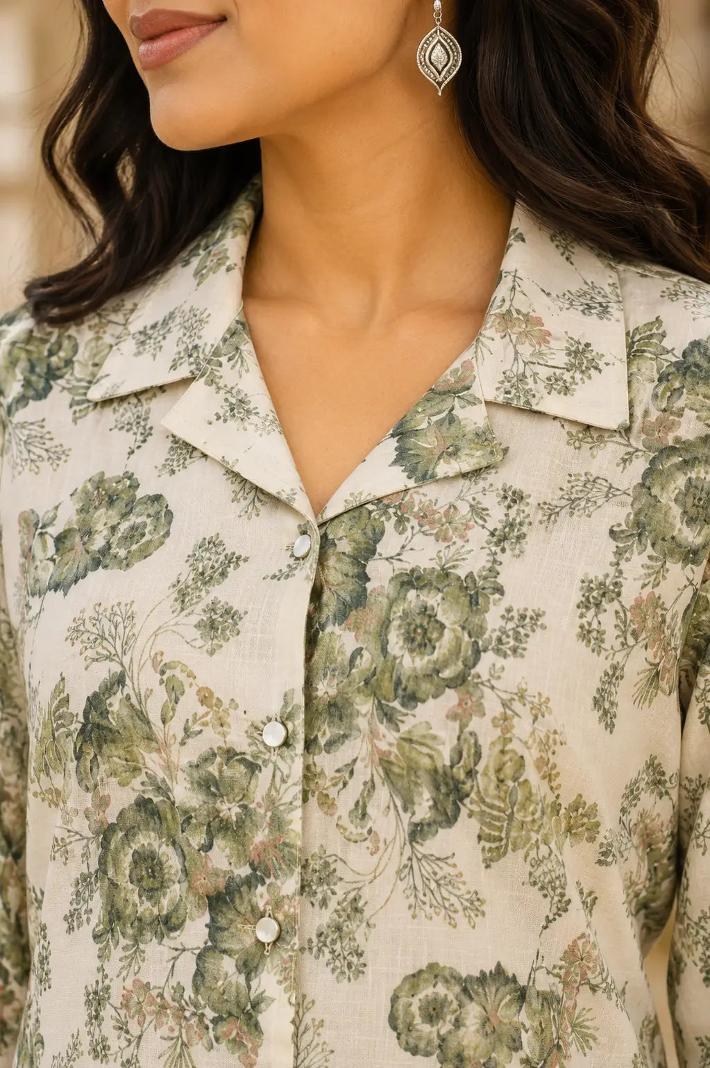 Elegant designer cotton kurta set for women by RABRIC in floral print