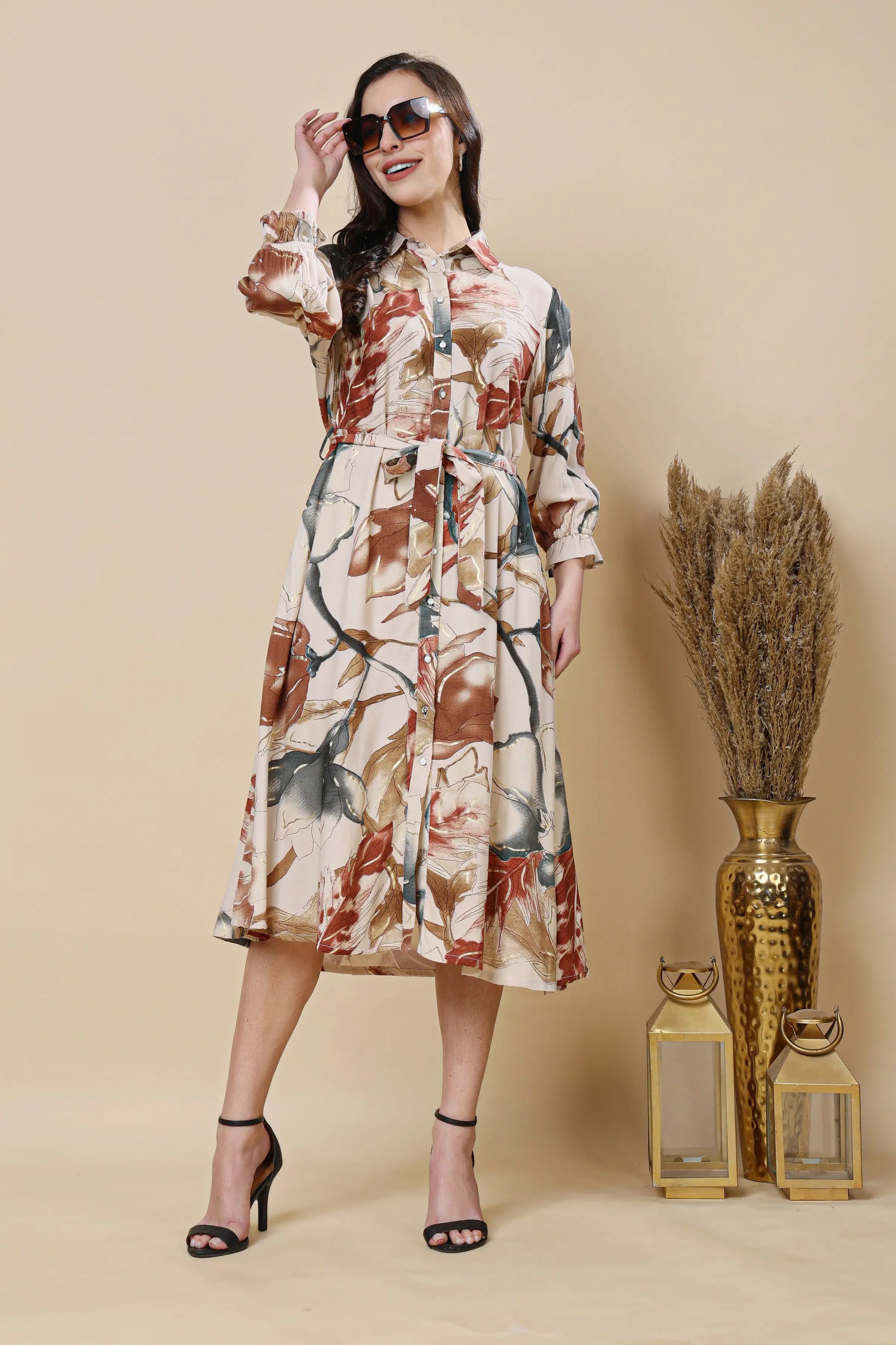 Designer sleeve rayon kurti dress
