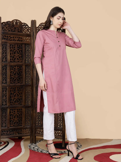 Side View of Premium Long Kurti for Women – Rabric Brand