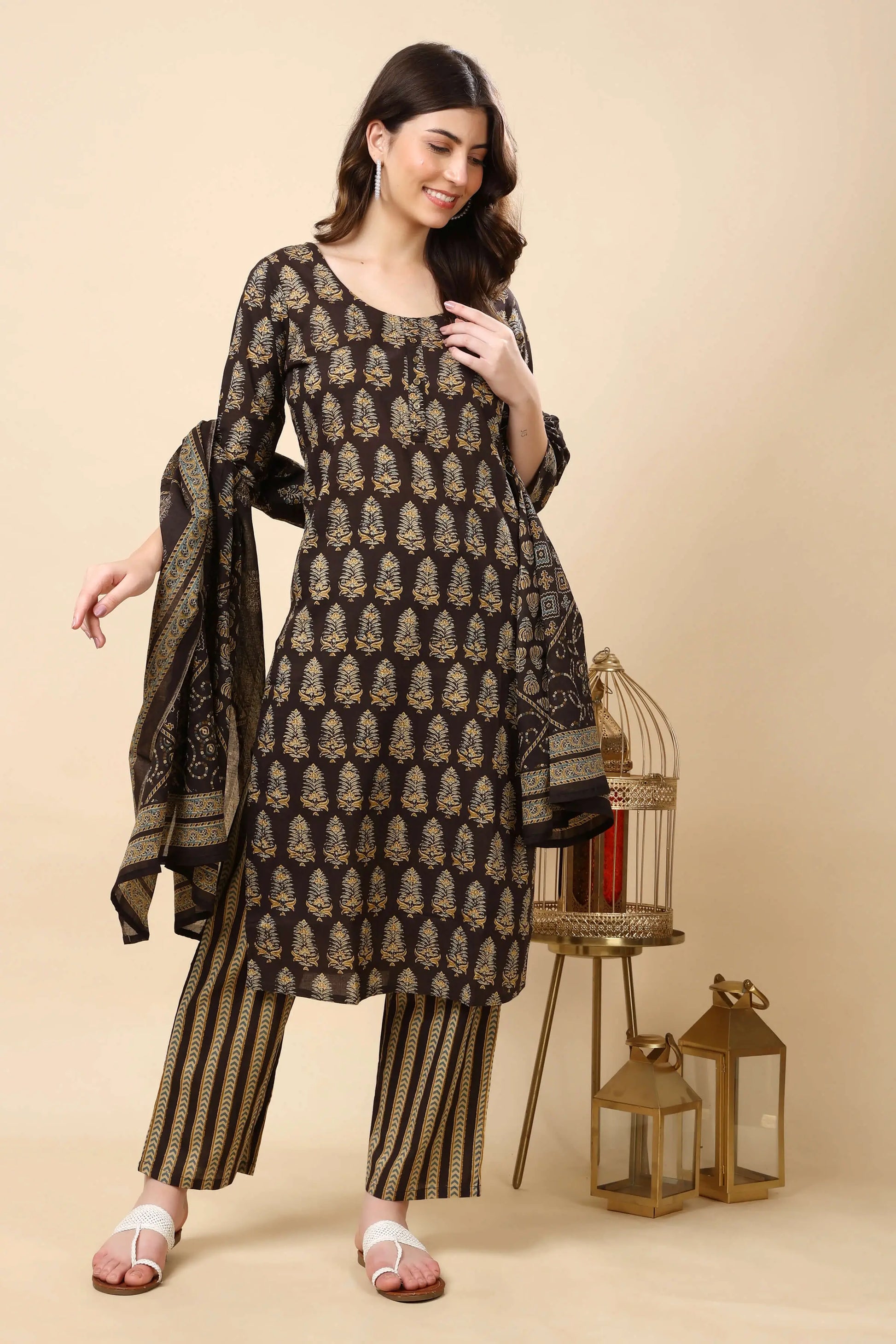 Festive Cotton Kurti Outfit for Women – Rabric Stores