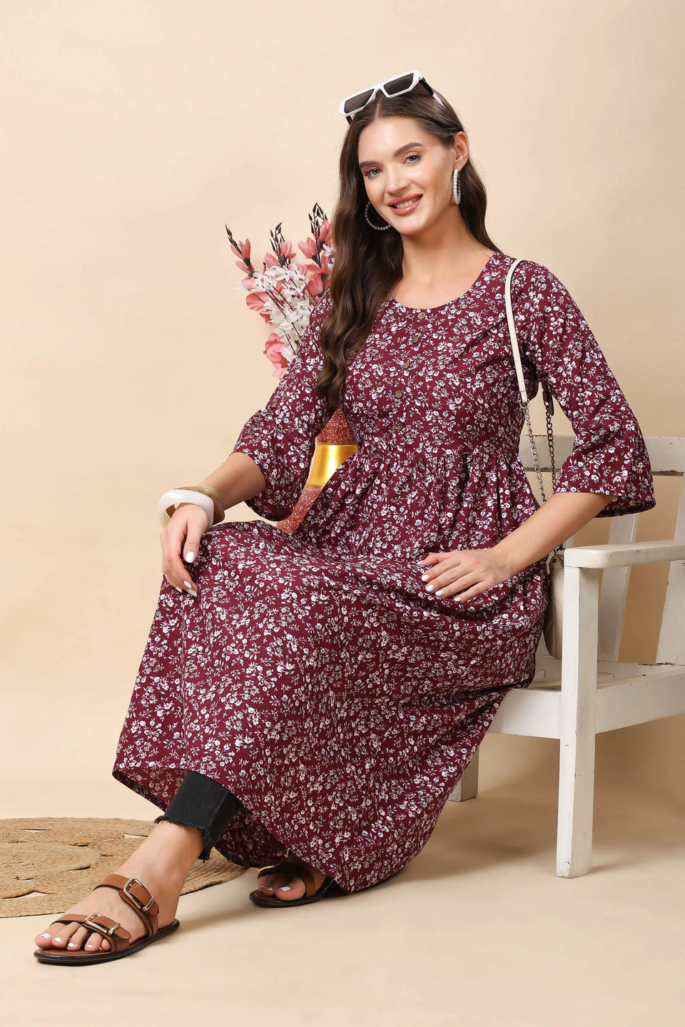 Festive Look Styling of Rabric Premium Long Kurti for Women