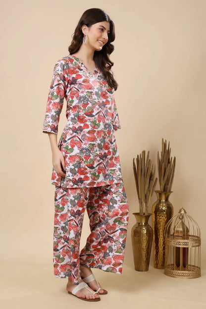 Premium Floral Cotton Kurta from Rabric
