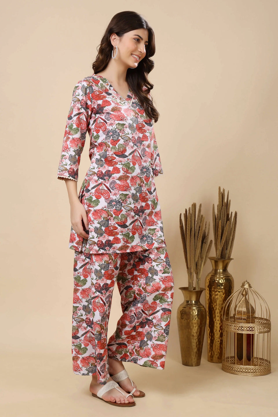 Premium Floral Cotton Kurta from Rabric