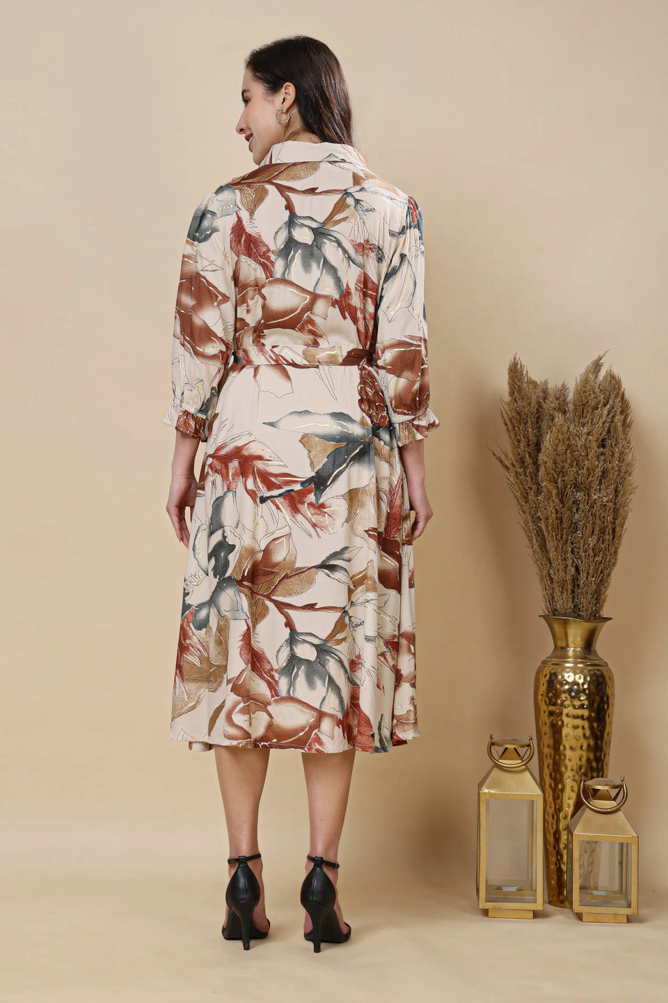 Collar neck button panel rayon kurti