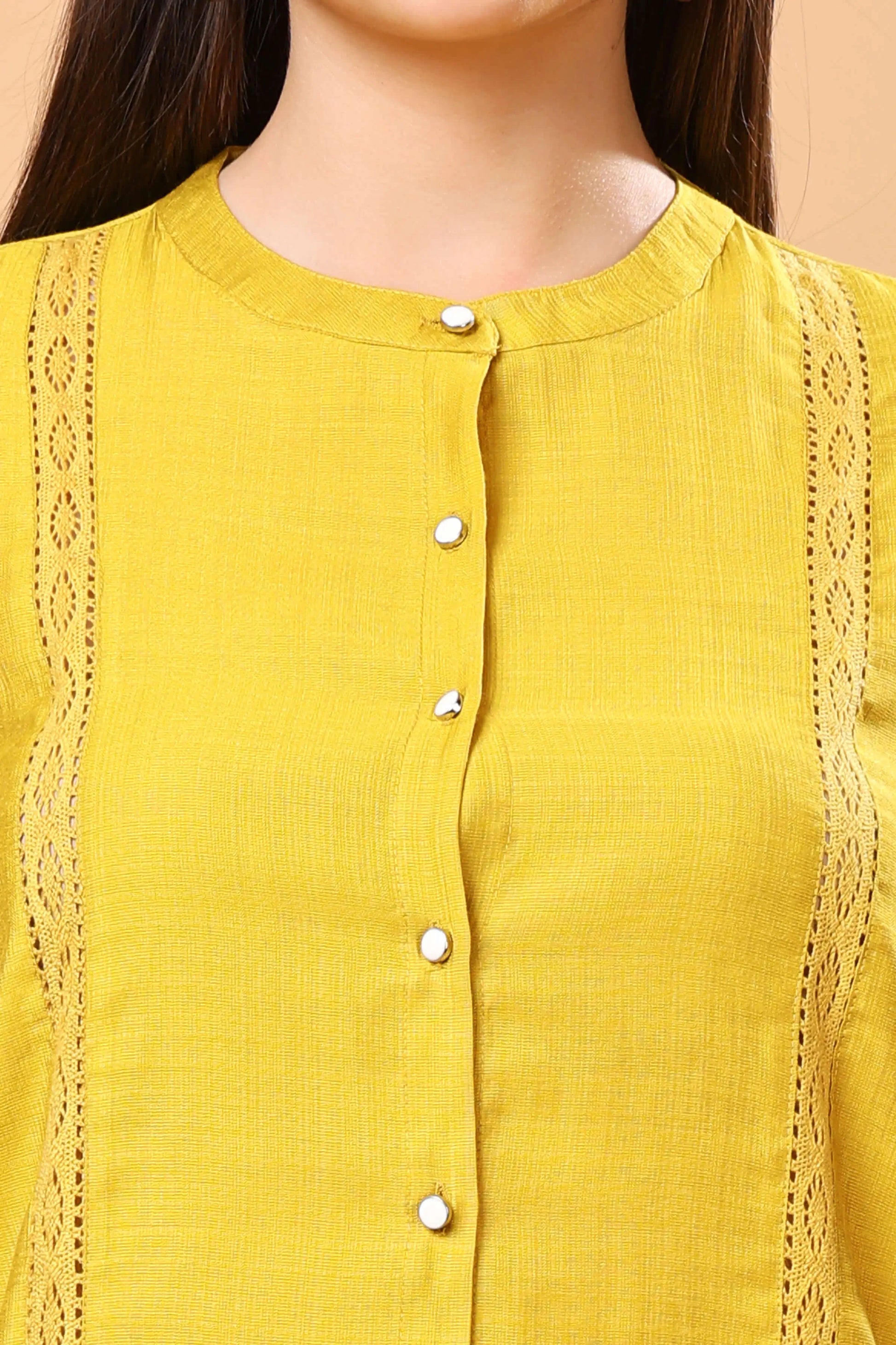 Lace Detailing Closeup on Rabric Premium Co-ord Set