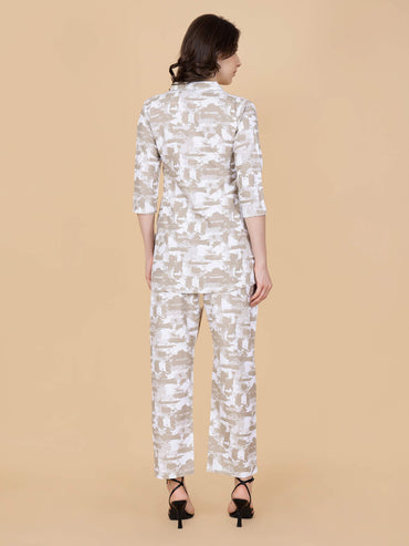 Rabric Premium Cotton Nightwear Co-ord Set for Women
