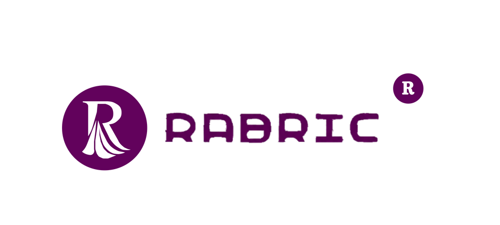 Rabric logo - premium women ethnic wear brand offering designer co-ord sets, short kurtis, tunics, dupatta sets and tops online at Rabric Stores
