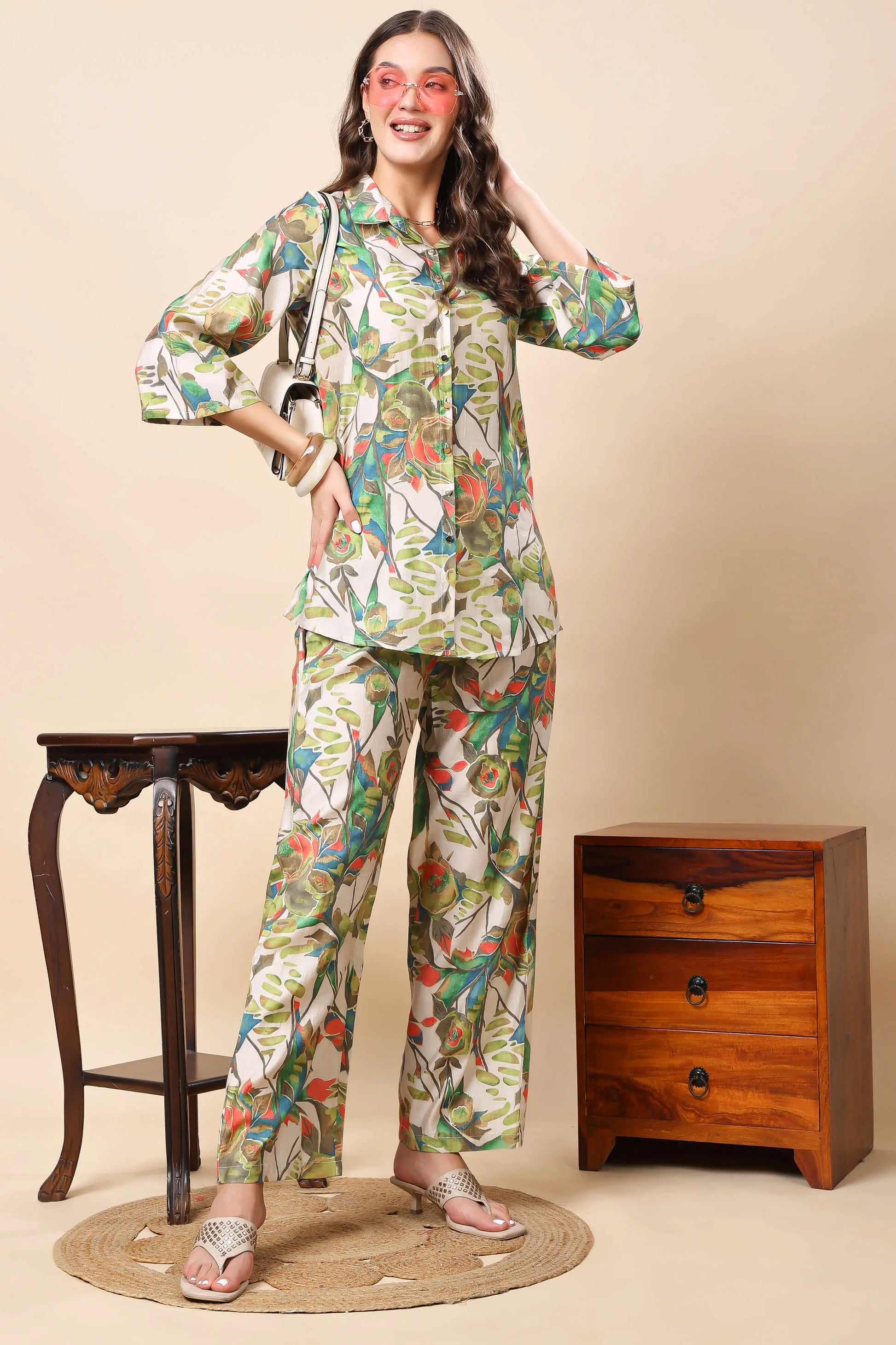 Elegant summer styling in Rabric Floral Co-ord Set