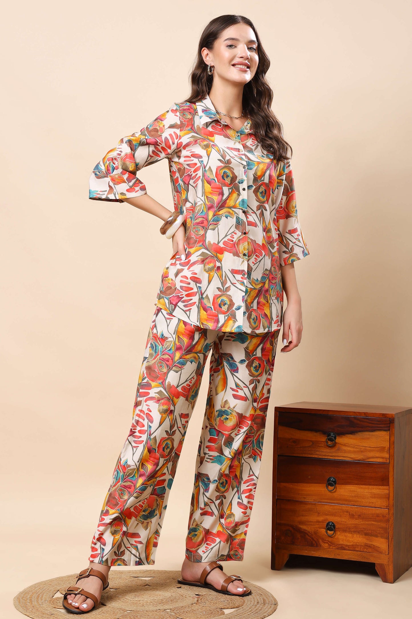 Soft premium muslin fabric texture of Rabric co-ord set