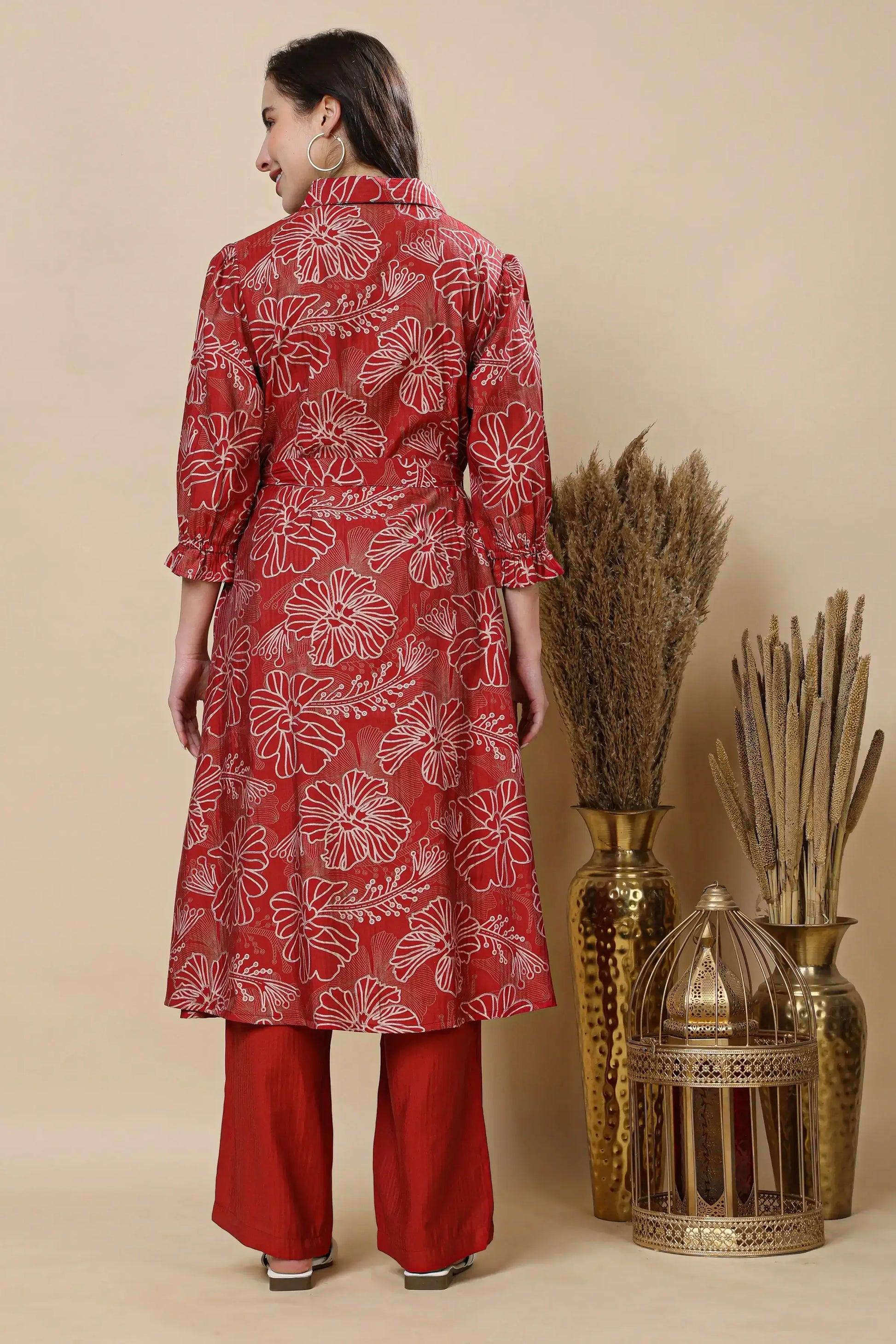 Women co-ord set with matching palazzo