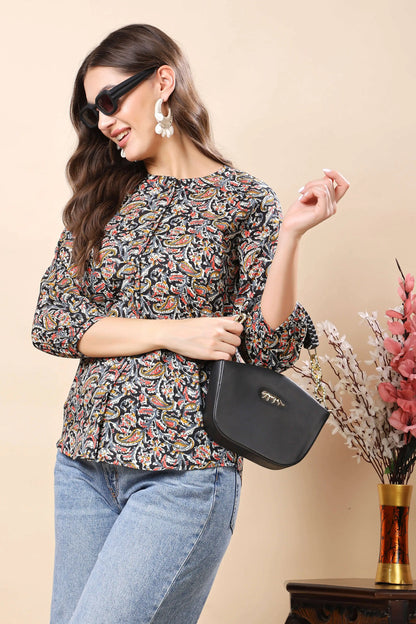 Office Wear Women’s Short Top by Rabric