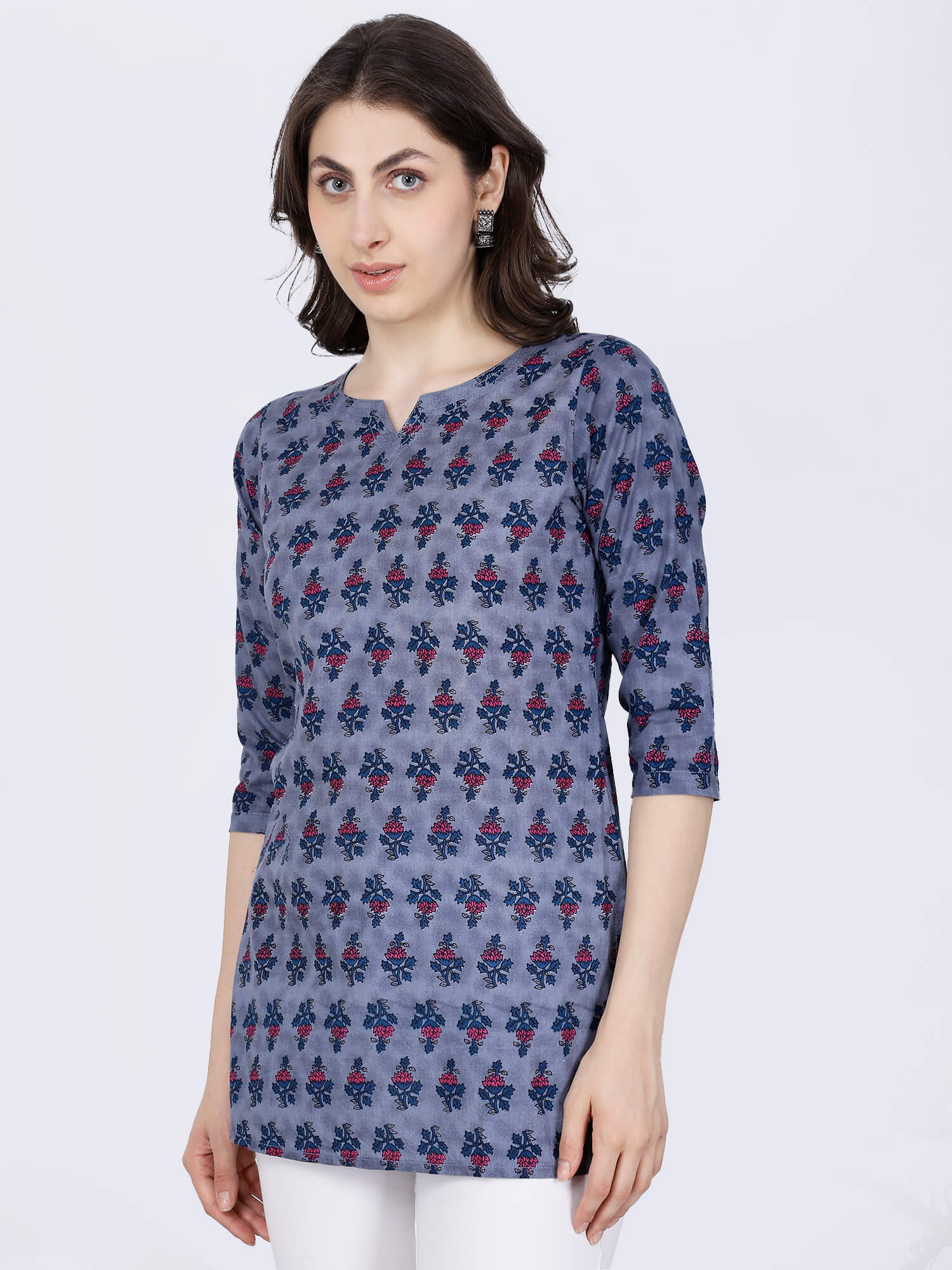 Rabric Cotton Short Top showing soft fabric texture and finish