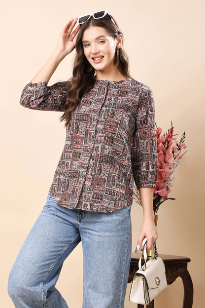 Women’s Premium Button-Down Top – Office Wear Look