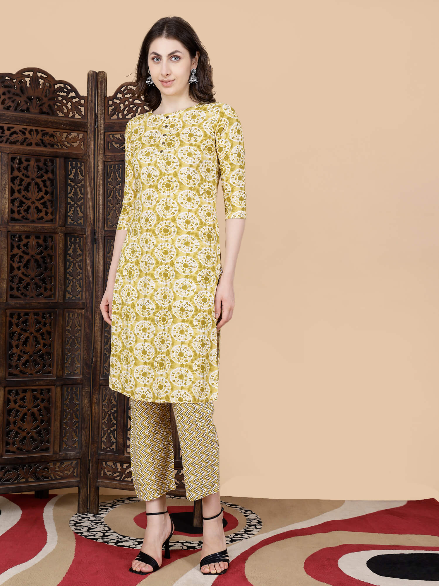 Stylish Rabric Kurti Set for Casual and Festive Wear