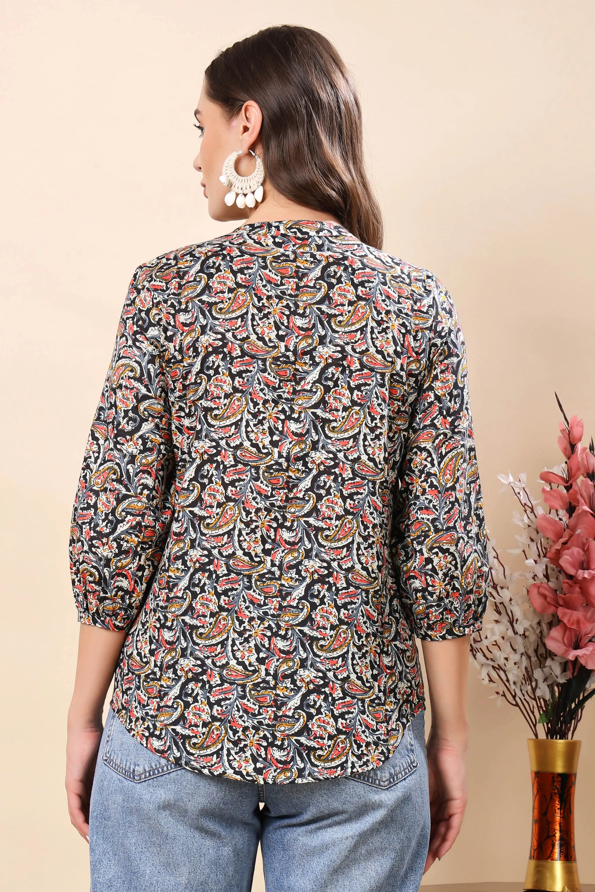 Back View of Rabric Women’s Short Top