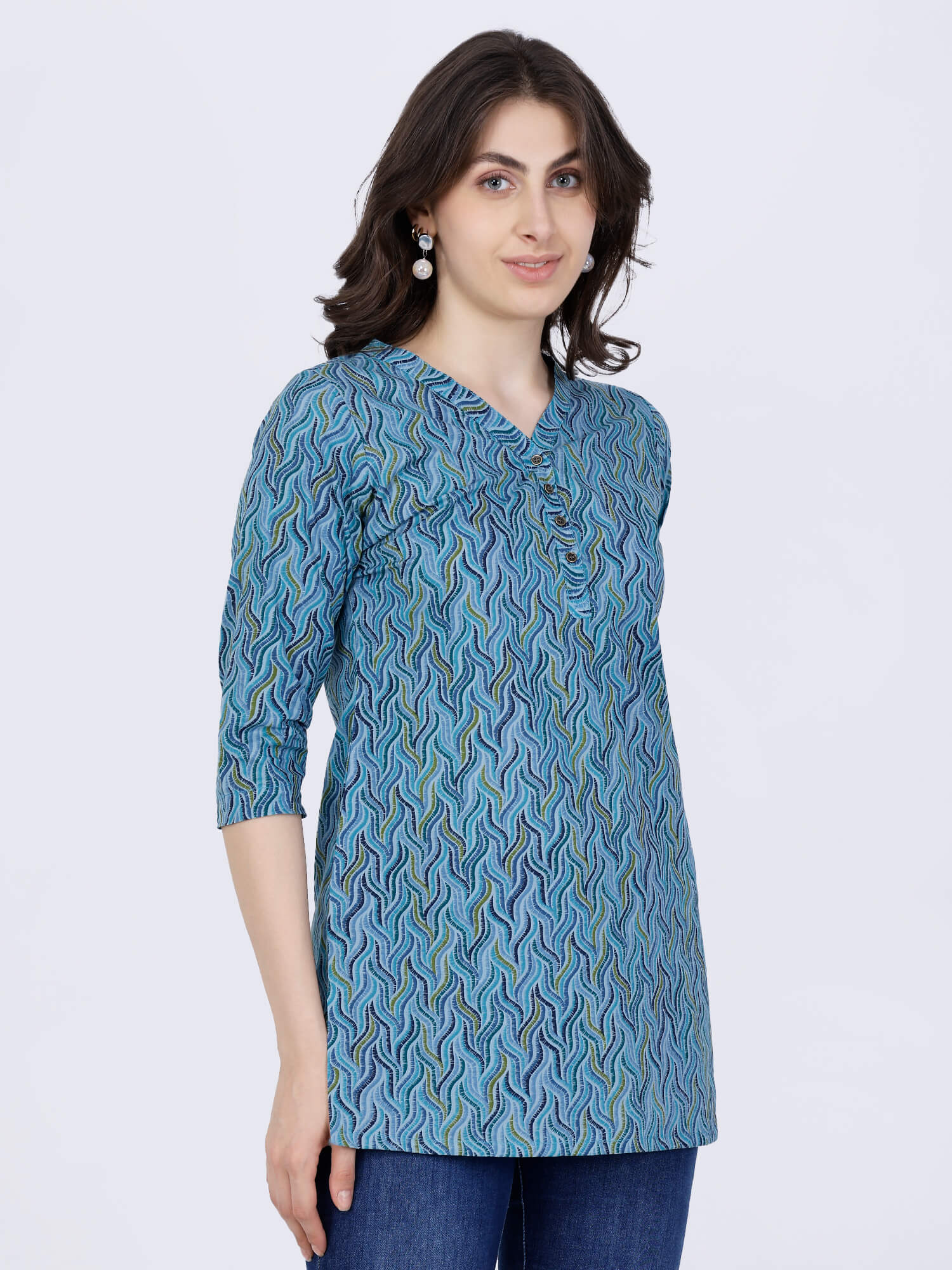 Stylish Office Wear Short Kurti for Women – Rabric