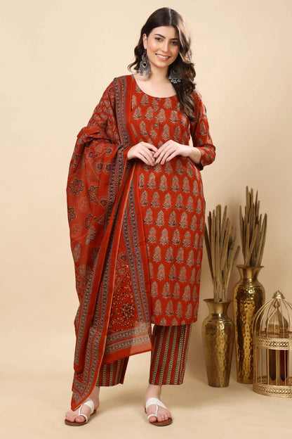 Traditional Cotton Suit Set for Women by Rabric