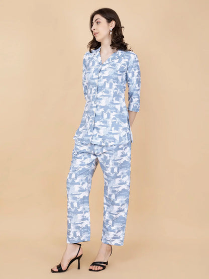Stylish Cotton Shirt and Pant Set for Women from Rabric Stores