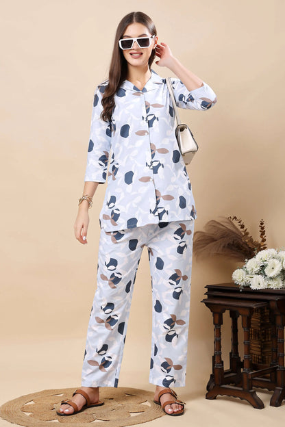 Stylish travel wear and casual cotton co-ord set for women by Rabric