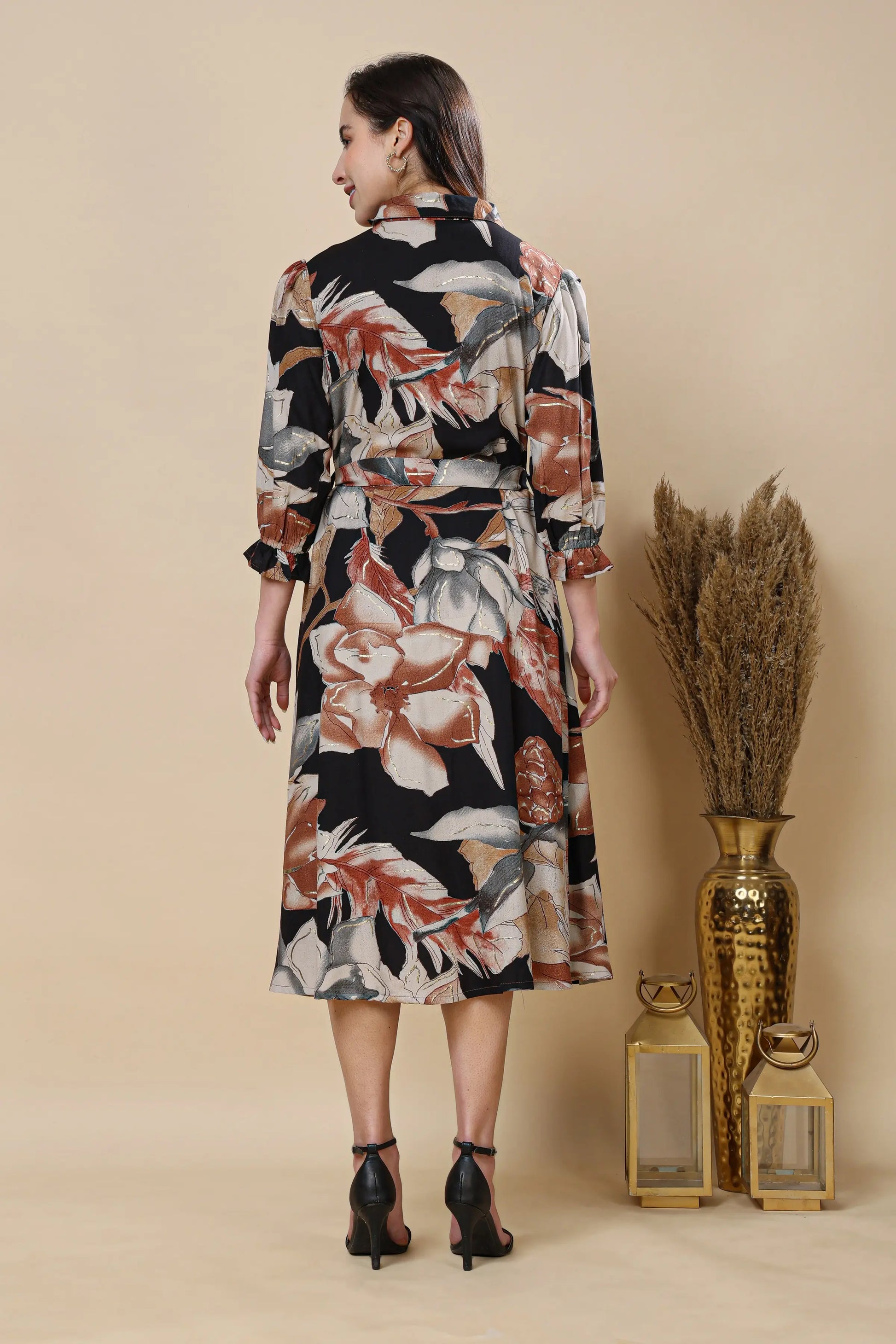 Adjustable waist tie rayon long kurti