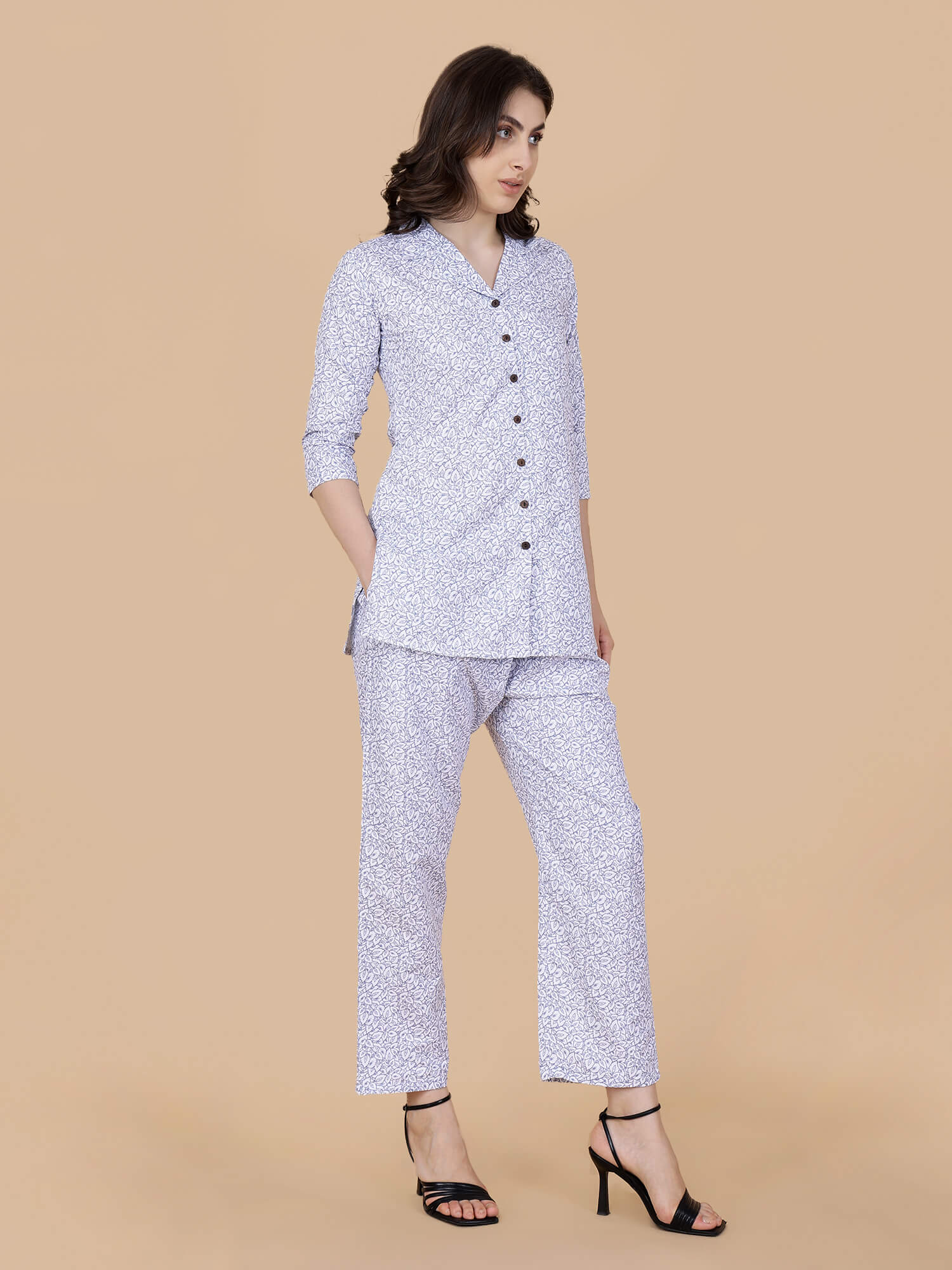 Side pocket detail of cotton pant from Rabric co-ord set