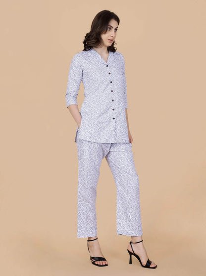 Comfortable cotton co-ord nightwear for women by Rabric