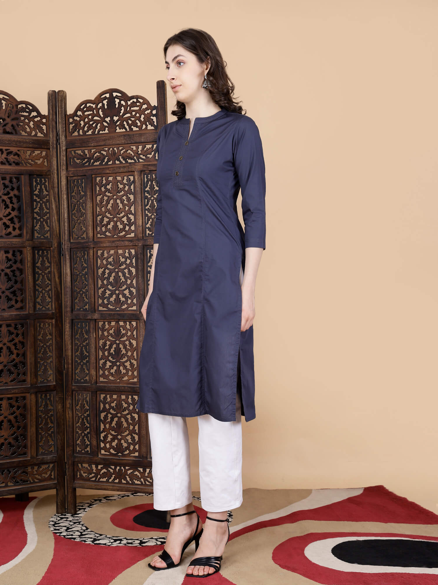 Office Wear Cotton Kurti for Women by Rabric
