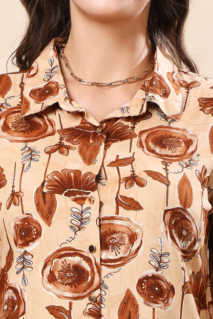 Women’s Stylish Co-ord Set with Front Buttons and Side Pocket