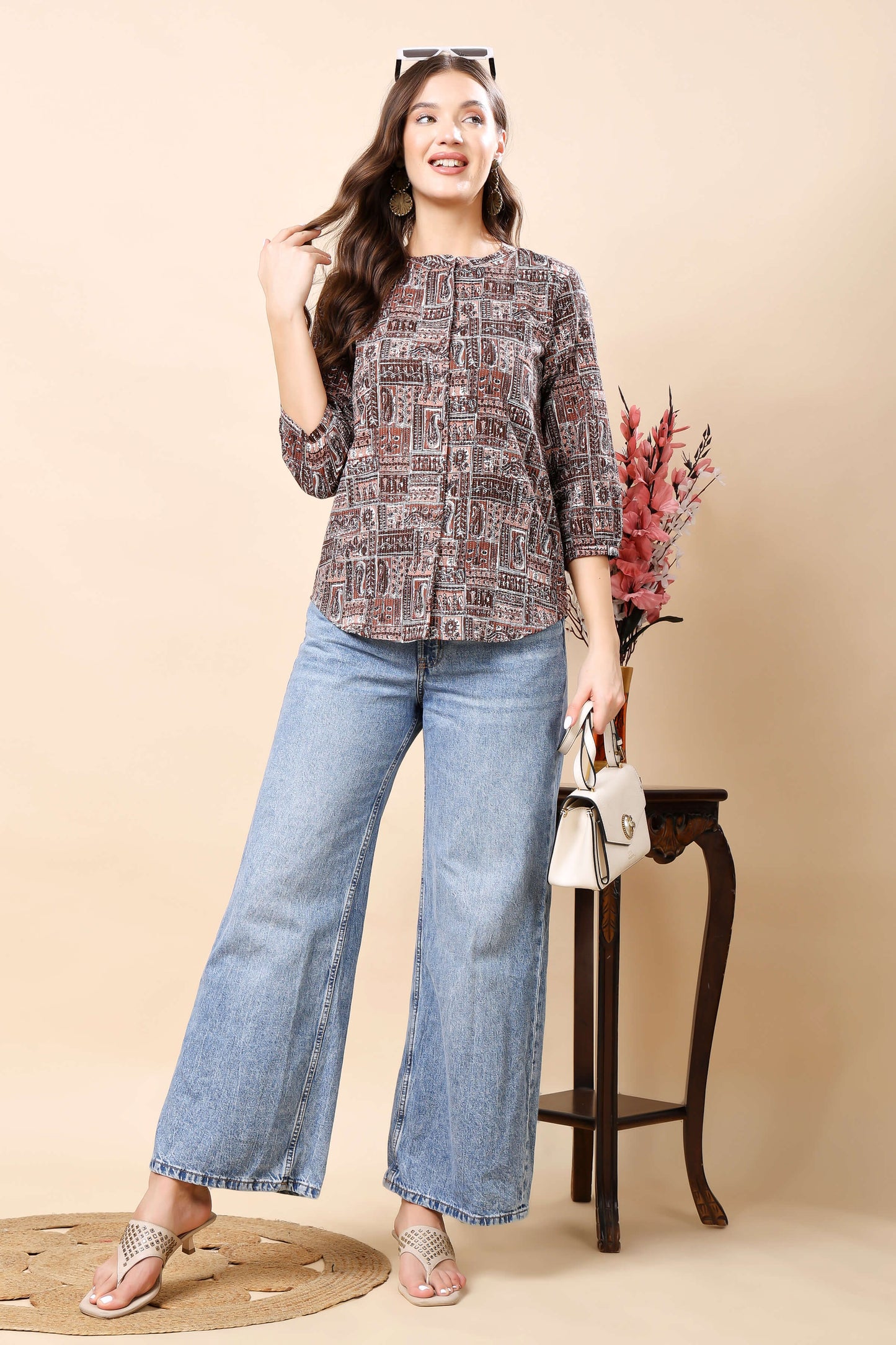 Women’s Premium Button-Down Top – Office Wear Look