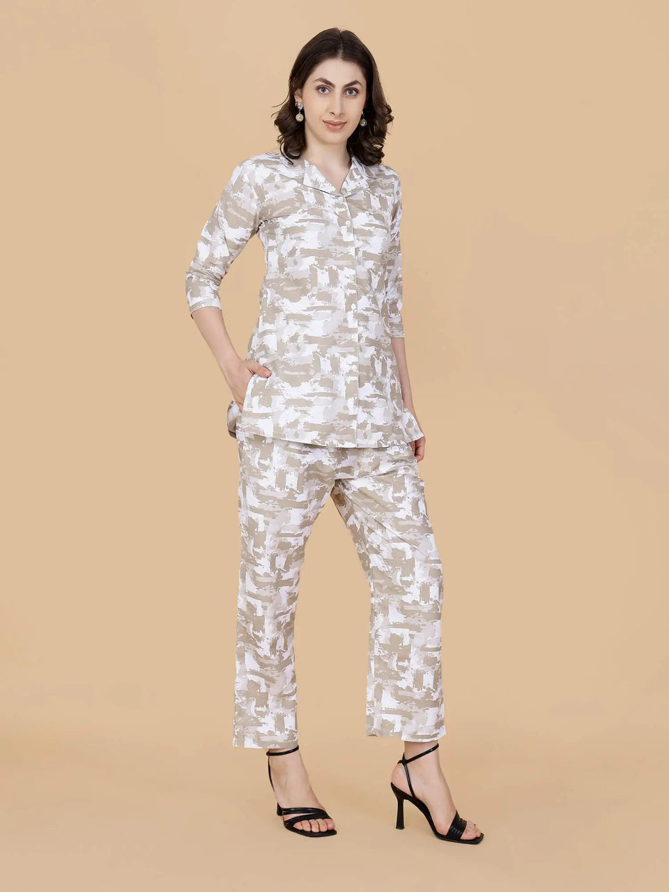 Glace Cotton Two-Piece Lounge Set for Women – Rabric